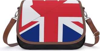 Generic Canada UK Flag Small Womens Crossbody Bags Shoulder Handbag with Adjustable Strap for Travel
