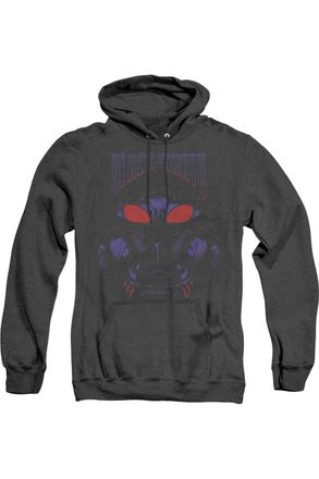 Gildan Aquaman Movie Black Manta Adult Heather Hoodie / Hooded Sweatshirt