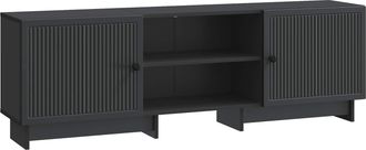 vidaXL Mueble De Tv 150 X 31 X 50 Cm Negro Madera De Ingenier&iacute;a Vidaxl