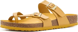 Birkenstock Womens Mayari Lena Amalfi Sandal In Almalfi Ochre
