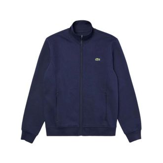 Lacoste Zip-throughs, male, Blue, S, Blue Zip Jumper Cotton Fleece