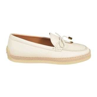 Tod's Tods, Loafers, female, White, Size: 9 1/2 US Tods Flat shoes