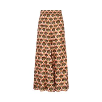 La DoubleJ Wide Trousers, female, Brown, Size: M Palazzo Pants