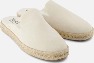 Toms Womens TOMS Santiago Mule Leather Womens Light Sand Mules - Cream - Size: 5