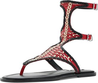Steve Madden Bayley Womens Sandals Red/Black : 7.5 M, Synthetic