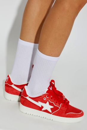 A Bathing Ape Sports Shoes With Logo, Womens, Red