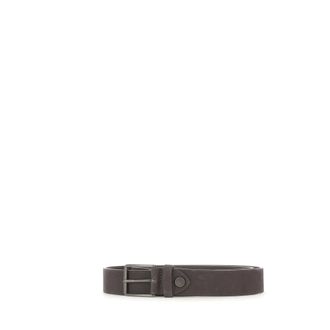 Gianni Chiarini Belts, male, Brown, Size: ONE SIZE Nubuck Belt with Logo
