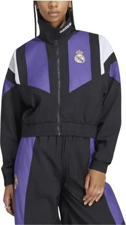 adidas Real Madrid EQT Cropped Track Top - Dames - Trainingsjackets - Veelkleurig - S - Fitness