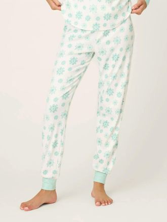 PJ Salvage Snowflake Wishes Jammie Pant In Ivory