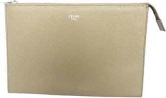 Celine Pre-owned Clutches, female, Beige, Size: ONE SIZE Pre-owned Vintage Clutch