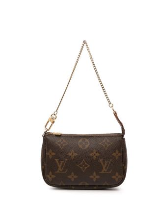 Louis Vuitton 2010 Monogram Mini Pochette Accessoires handbag - Marrone