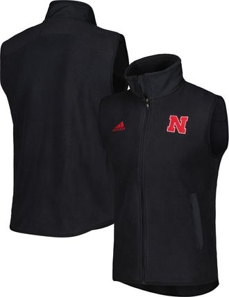 adidas Mens adidas Black Nebraska Huskers Full-Zip Vest at Nordstrom, Size Small