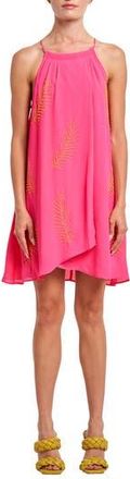 Ciebon Joanna Beaded Palm Minidress in Pink at Nordstrom Rack, Size X-Large