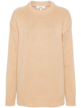 Chloé crew-neck sweater - Brown