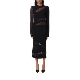 Just Cavalli Midi Dresses, female, Black, M, Sheath Dress