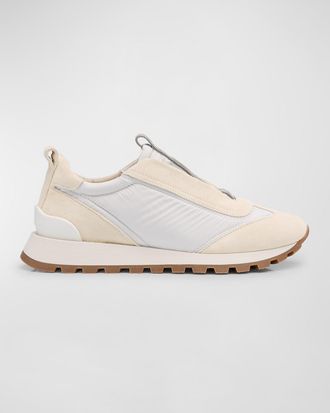 Brunello Cucinelli Monili Laceless Trainer Sneakers