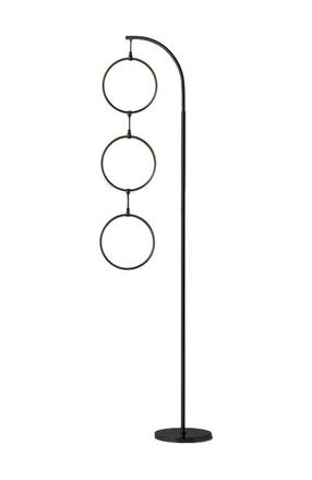 Brightech Nova 74 Novelty Halo Integrated LED Floor Lamp with 3-Way Dimming in Black at Nordstrom