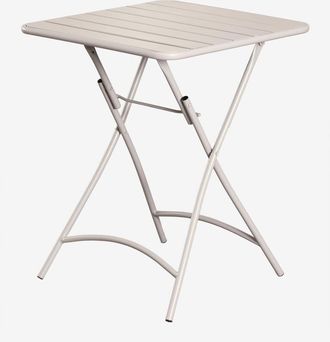 Sklum Sklum - Mesa De Cocina Cuadrada 60x60 Cm Plegable En Acero Janti