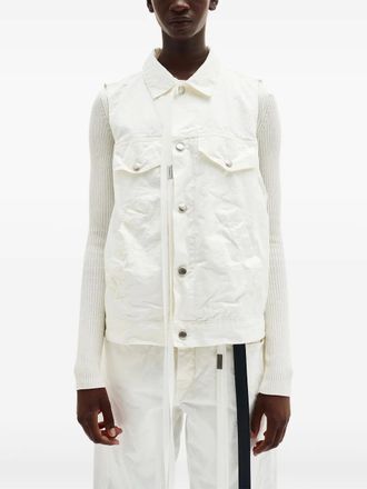 Ann Demeulemeester Gilet Juliette - Bianco