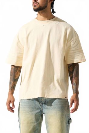 Serenede Four Corners Cotton T-Shirt In Butter Yellow