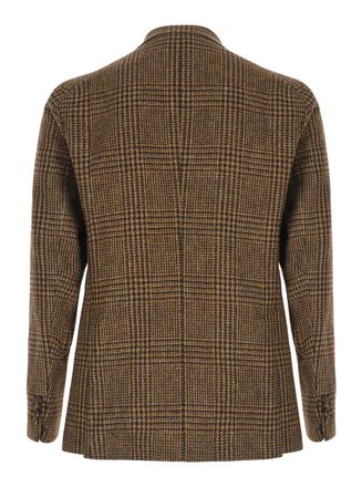 Tagliatore Mens Single-Breasted Jacket Montecarlo Brown Blazers