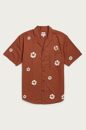 Bridge & Burn Collins Slim Shirt in Redstone Bloom at Nordstrom, Size Xx-Large