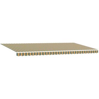 vidaXL Tela De Recambio Para Toldo Verde Y Amarillo 600 X 350 Cm Lona Vidaxl