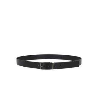 Tom Ford Black Solid Buckle Belt
