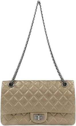 Chanel Pre-owned Vintage Schoudertas - Dames - Vintage Schoudertas - Beige - ONE Size - Leer - Vintage