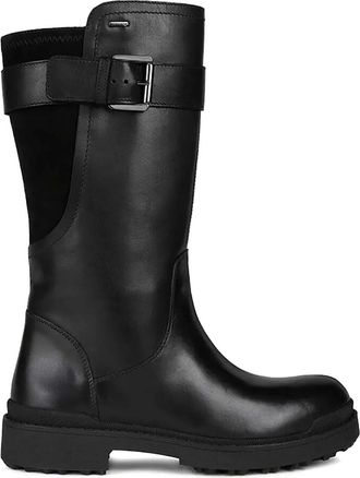 Geox Kniehoge laarzen met gespsluiting - Zwart