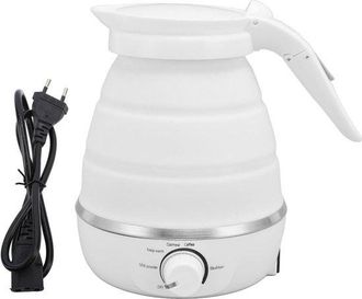OEM Hervidor Plegable - Hervidor De Viaje - Hierve Agua R&aacute;pidamente - Silicona Apta Para Alimentos - 600 Ml - Blanco