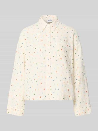 Jake*s Casual Relaxed Fit Pyjama-Oberteil im Allover-Look in Offwhite, Gr&ouml;&szlig;e 34