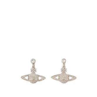 Vivienne Westwood Accessoires, Dames, Grijs, ONE Size, Messing Oorhangers - Grijs Metaal