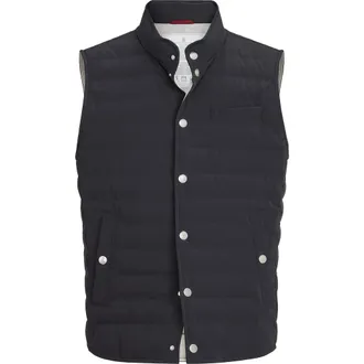 Brunello Cucinelli Taffeta down jacket in Navy Blue at Nordstrom, Size Xxx-Large Eu