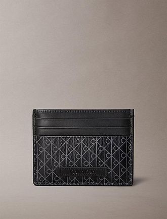 Calvin Klein Allover Monogram Logo Card Holder