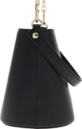Guess Womens Crossbody Bag Black Polyurethane - Bucket-Bags