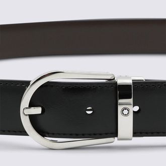 Montblanc Mens Belts Black - Ebony _le