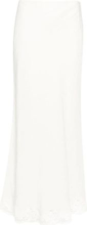 Rixo Crystal Lace-trim Midi Skirt