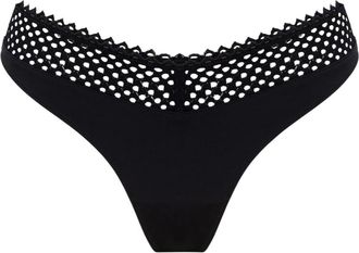 Wolford Romantic Net String - - Underwear - Donna - Nero - M