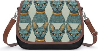 Generic Sphinx Cats Small Womens Crossbody Bags Shoulder Handbag with Adjustable Strap for Travel