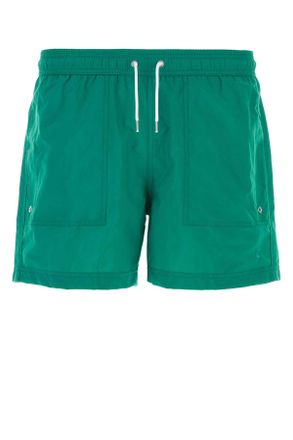 Gimaguas Emerald Green Nylon Gabrielle Swimming Shorts