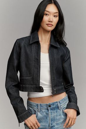 Pilcro Denim Shrunken Moto Jacket