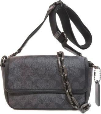 Coach Pre-owned Cross Body Bags, female, Gray, Size: ONE SIZE Pre-owned Plastic shoulder-bags