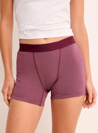 Miiyu Womens Ultra-comfortable elastic-waist boxer brief Organic cotton & TENCEL TM modal