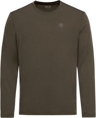 Jack Wolfskin Wool L/S Funktionsshirt f&uuml;r Herren | braun