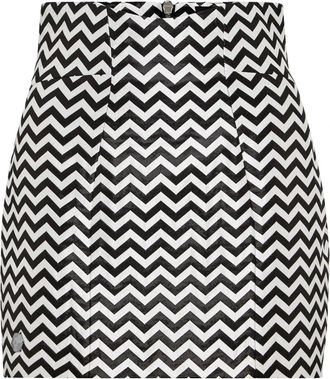 Philipp Plein Dames, Rokken, Zwart, Maat: XL Leer