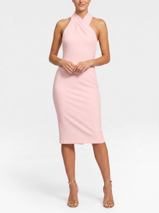 Rachel Roy Harland Crossover Halter Midi Dress