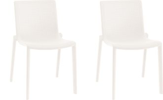 Resol Sillas Beekat Resol Pl&aacute;stico Blanco (pack De 2)