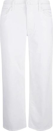 Mother The Spinner Zip Sneak - Dames - Regular Fit Jeans - Wit - W28 - Katoen - Jeans