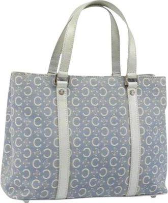 Celine Pre-owned Handbags, female, Blue, Size: ONE SIZE Pre-owned C Macadam Canvas Hand Bag